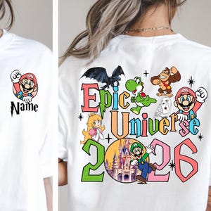 Epic Universe 2026 Shirts, Universal Studios Shirt, Epic Universe Shirt, Orlando Park Epic Universe Shirts, Epic Universe Trip, Disney Shirt