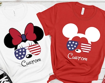 Custom Disney 4th Of July Shirt, Disney 4th Of July Shirt, Disney 4th of July Family Vacation, Disney Family Shirt, Disney Independence Day