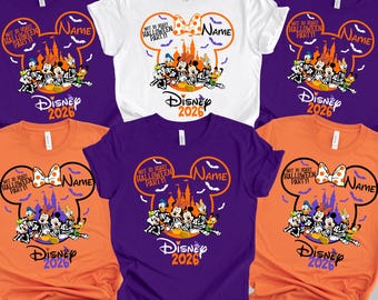 Individuell gestaltbares Disney-Halloween-Shirt 2026, Disney-Familien-Halloween-Shirts, „Nicht so gruseliges“ Halloween-Shirt, Disney-Reise-Shirt, Halloween-Party-Shirt