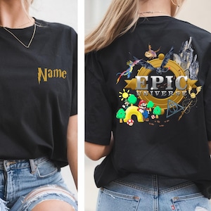 Custom Epic Universe Shirt, Family Universe Park Trip Shirt,Universal Epic Shirt,Epic Universe Family Shirts, Super Mario Shirt,Disney Shirt