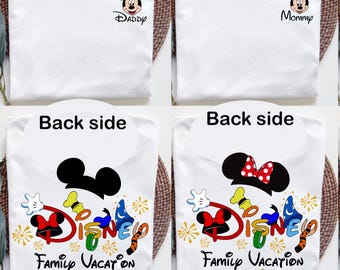 Custom Disney Family Vacation Shirts 2026,Disney Trip Matching Shirts, Disney Family Trip Shirt, Disneyland Family Squad, Disney world shirt