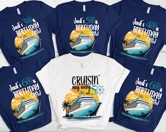 Custom Cruise Birthday Shirt,Personalized Cruise Birthday Shirt,50th Birthday Cruise,Birthday Cruise Crew,Family Vacation Tees,Birthday Trip