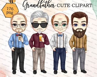 Grandpa Clipart Etsy Uk Grandpa Clipart Etsy Uk
