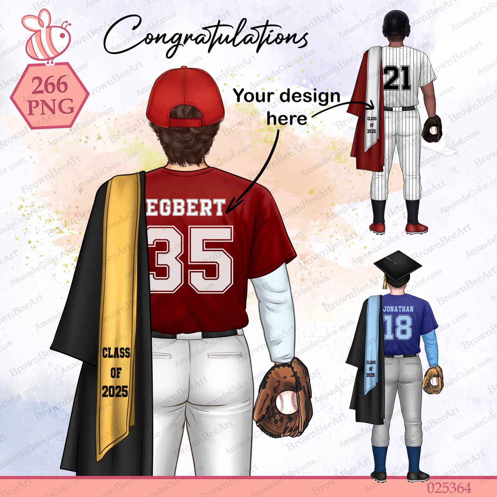 Baseball Graduation Clipart: Sports Team PNG (digital Download) - Etsy