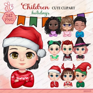 Children clipart, Holiday clipart, cute clipart, Child clipart, kids clipart, Sons clipart, Daughter clipart, Grandkids