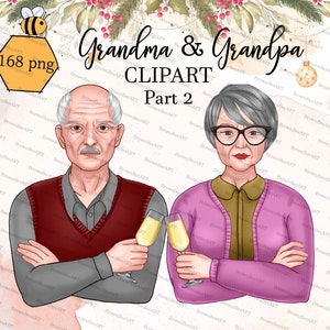 Couple clipart Part 2, Merry Christmas, Happy new year, Best friend clipart, Male and Female, CF1