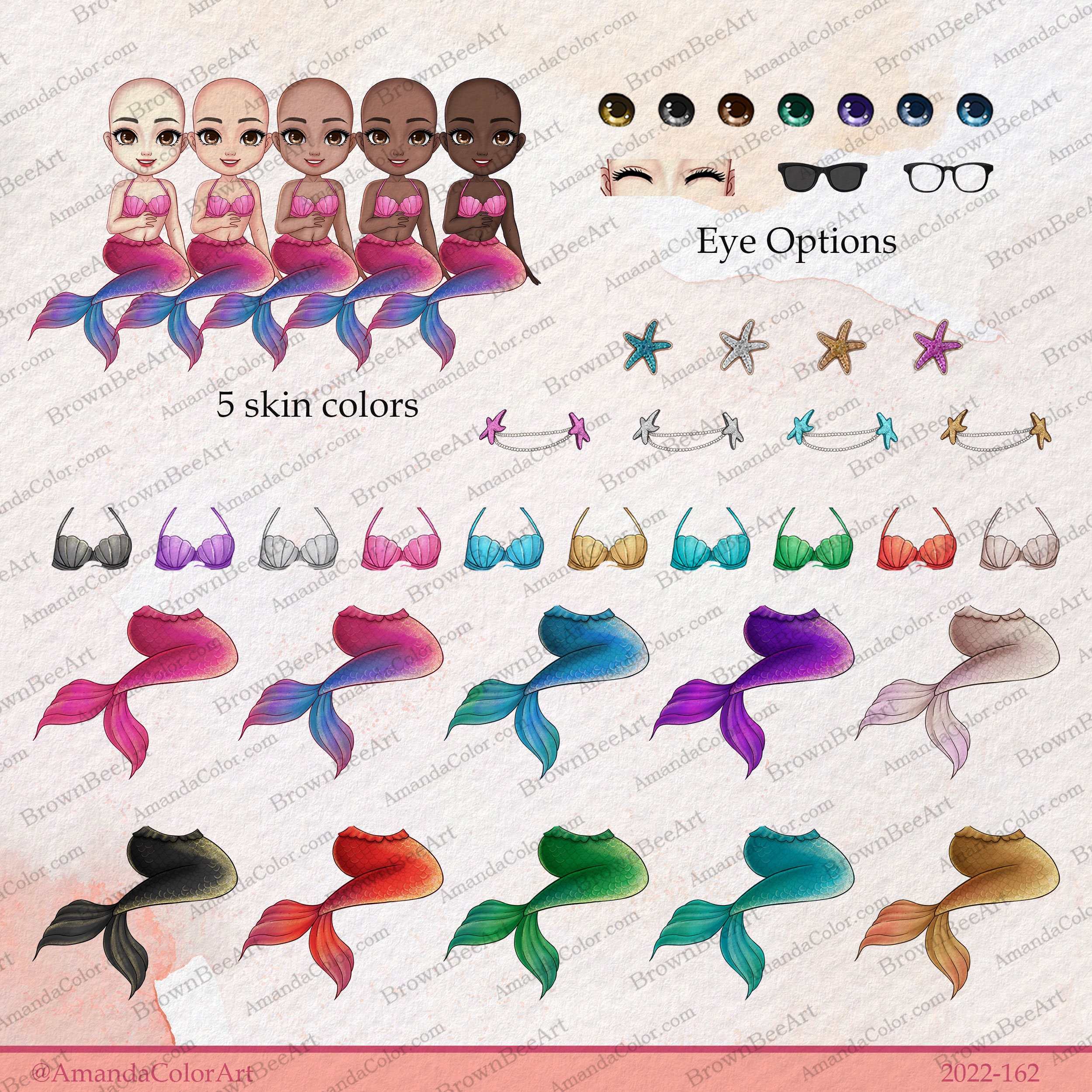 Cute Clipart Mermaid Clipart Mermaid Png Best Friend - Etsy