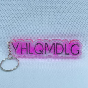 Small YHLQMDLG bad bunny album keychain