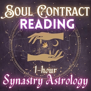 1-HOUR Soul Contract Synastry Astrology Reading (Professional Interpretation)