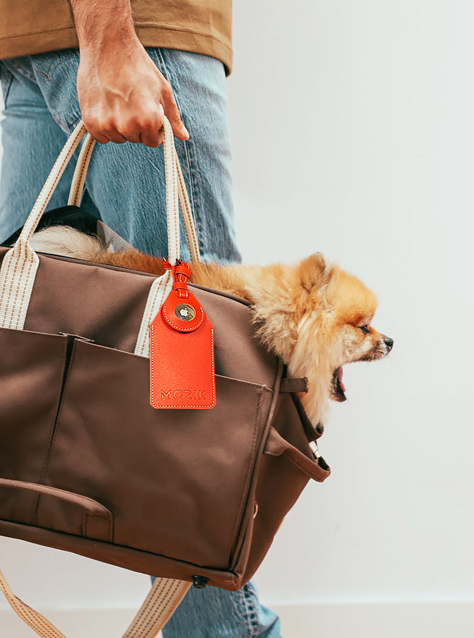 Secret Airtag Leather Luggage Tag Leather Airtag Case Etsy