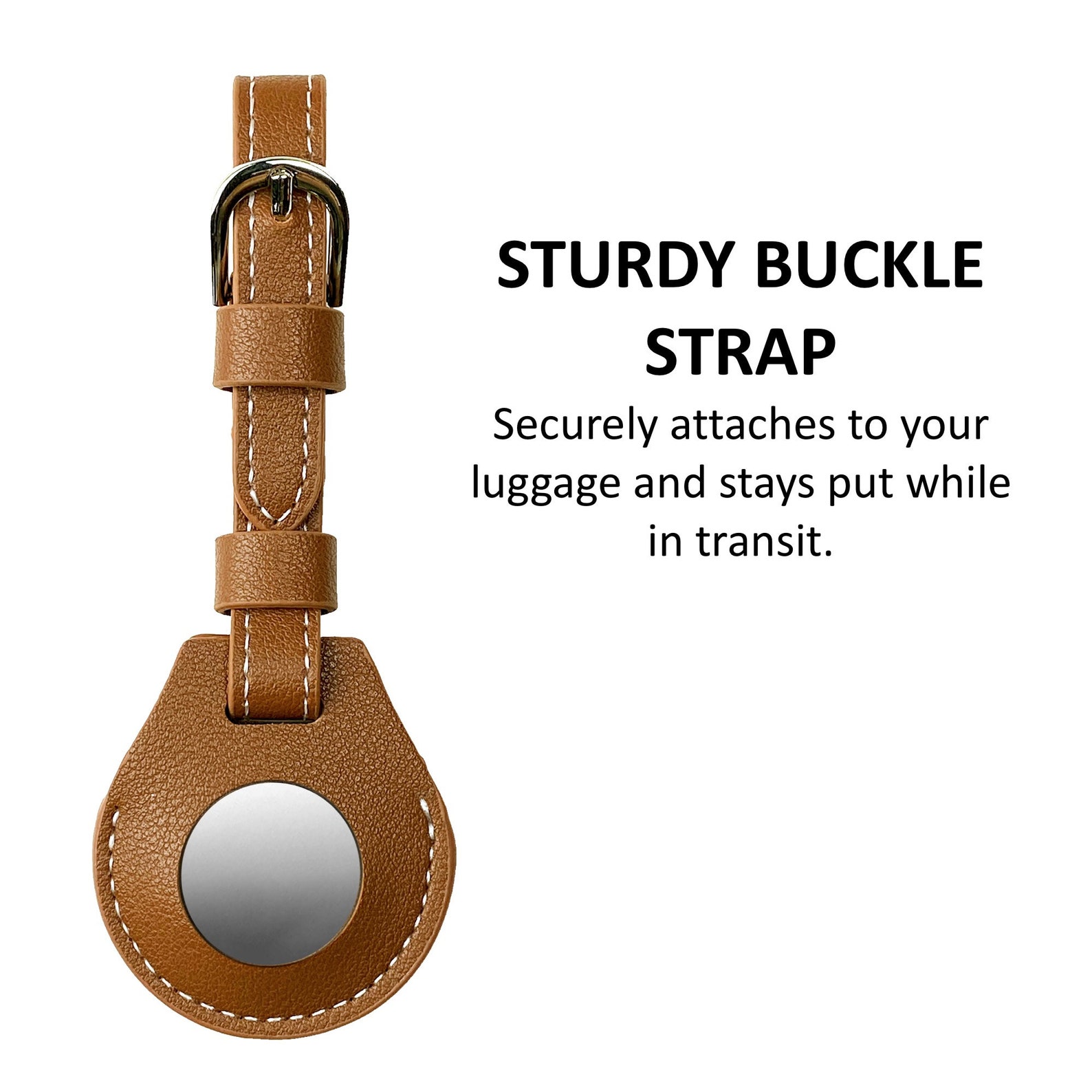 Secret Airtag Leather Luggage Tag Leather Airtag Case Etsy