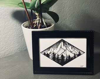 Stippled Mountains