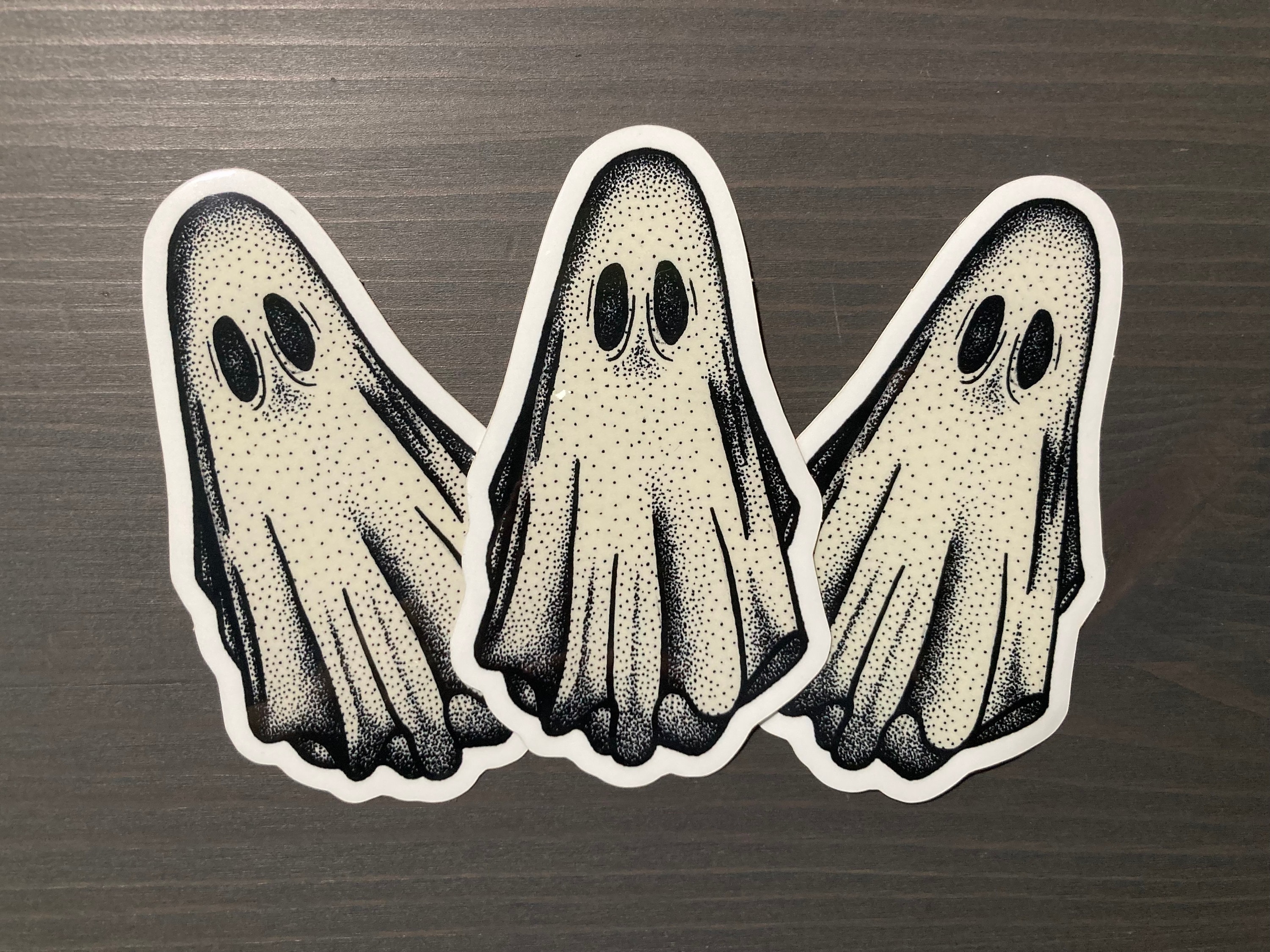 Shadow Ghost Sticker Ghost Sticker - Etsy