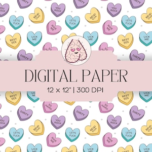 Funny Naughty   Pattern Digital Paper Funny Gift Pattern for Anniversary Valentines Card   Texture Adult Background