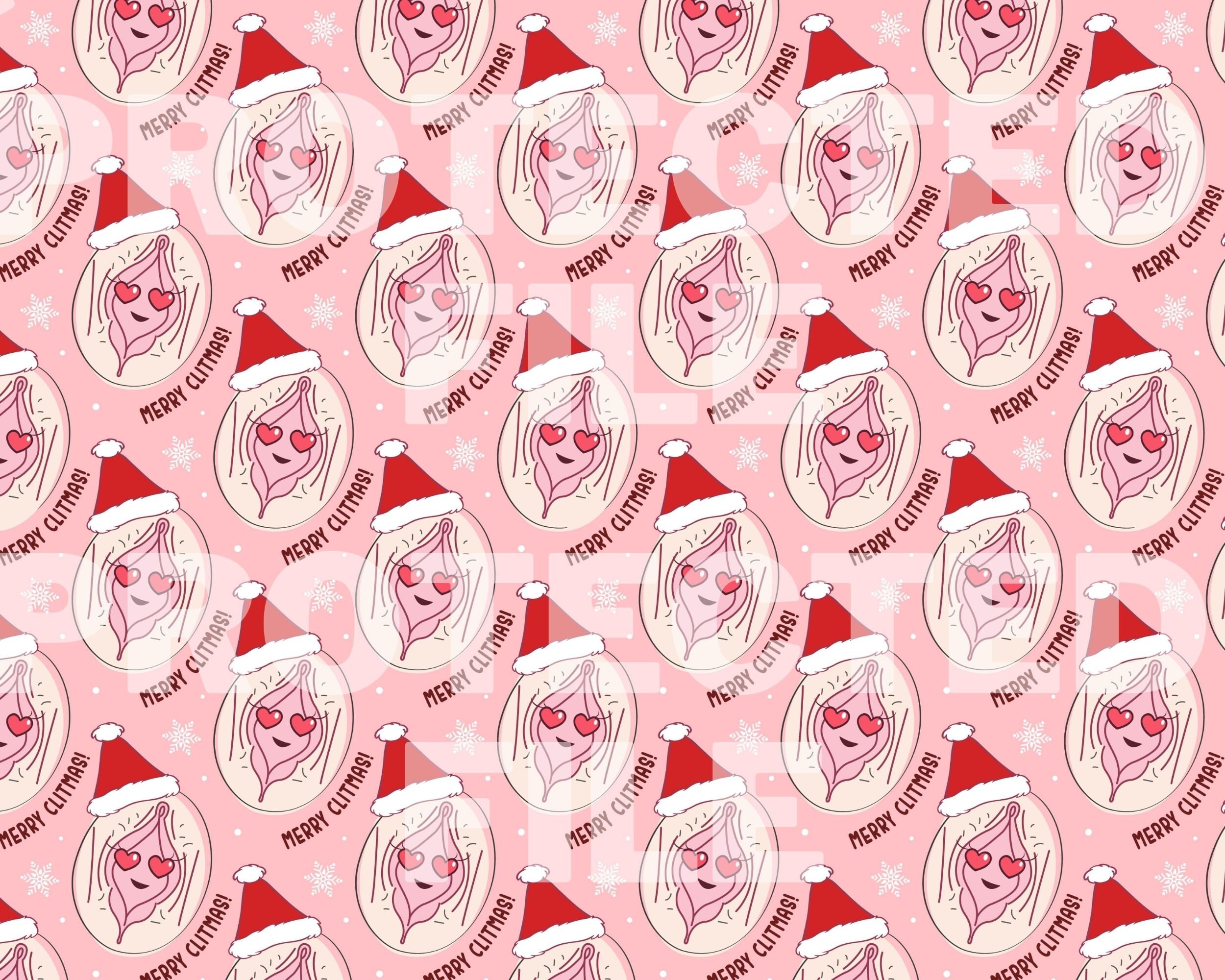 Funny Inappropriate Pattern Digital Paper Texture Funny Christmas Card ...