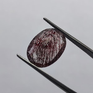 Super Qualität SUPER SIEBEN..! Edelstein mit erstaunlichen 7 Kristallen Heilstein Sieben Melodie Stein 11 x 15 MM Aprox Oval für die Schmuckherstellung