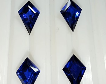 Lab-Created Blue Sapphire Corundum: Loose Gemstone (3x6mm to 14x20mm)