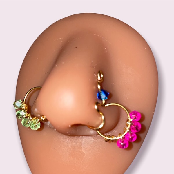 Hoop Nose Ring | Piercing Required | Nose Jewelry| Nose Hoop Ring | Gold Nose Hoop | Silver Nose Ring