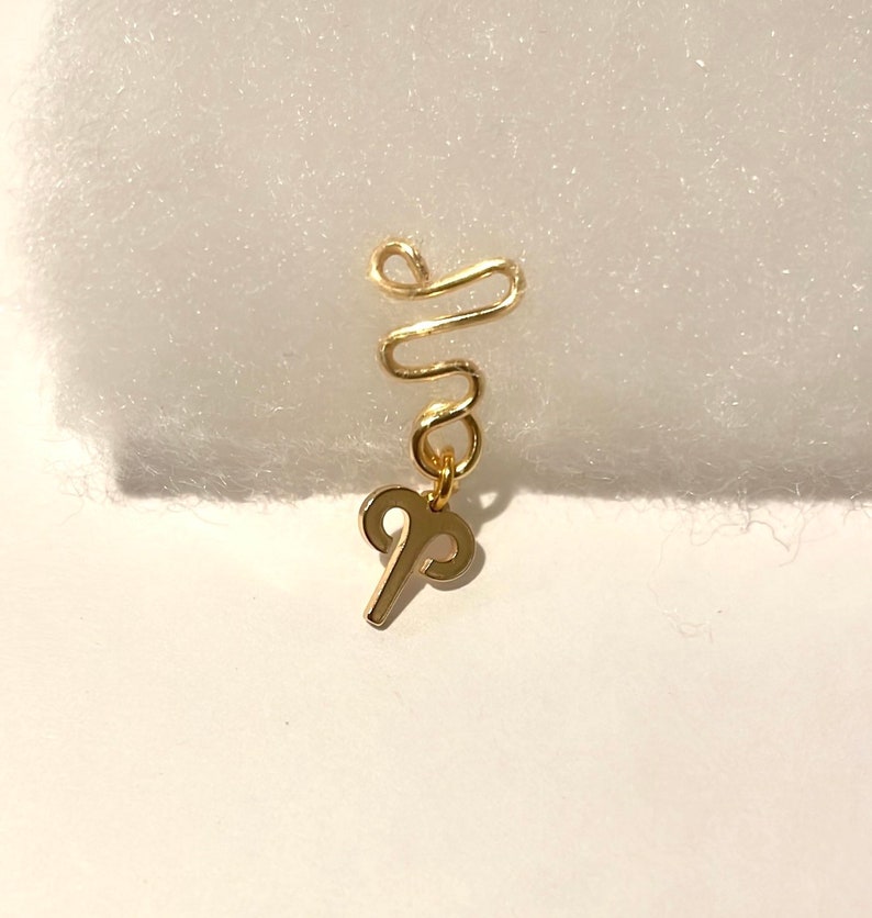 Dangling Zodiac Sign Nose Ring Etsy