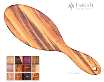 The Brush | Hardwood BDSM Spanking Paddle | S&M, Impact Play, Punishment, Kink, Discipline | Fetish Foundry