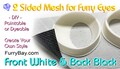 Double Sided Eye Mesh for Eye Blanks – 6"X11" Rectangles or Buy By The Roll - Furry Fursuits