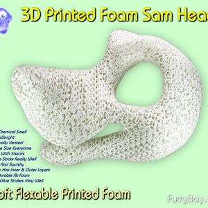 3D-geprint schuim Sam the Canine-hoofdbasis, het nieuwste, Toony Fursuit-hoofdbasis, voor furries en cosplay - fhb11 - FurryBay