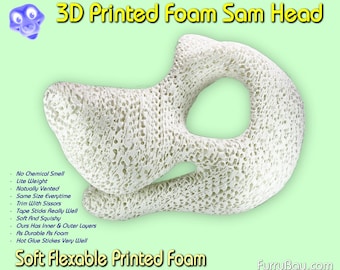3D Printed Foam Sam the Canine Head Base, The Newest Thing, Toony Fursuit Head Base, For Furries and Cosplay - fhb11 - FurryBay