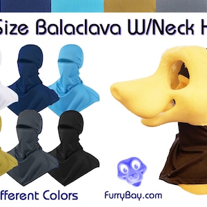 Balaclava Haube - Bedeckt Kopf, Nacken und Schultern - 6 verschiedene Farben - Cosplay FurryBay