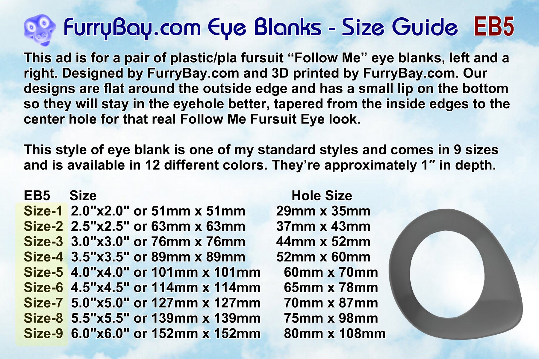 Rob, Furry Fursuit Foam Full Head Base for Fursuiting, for Furries