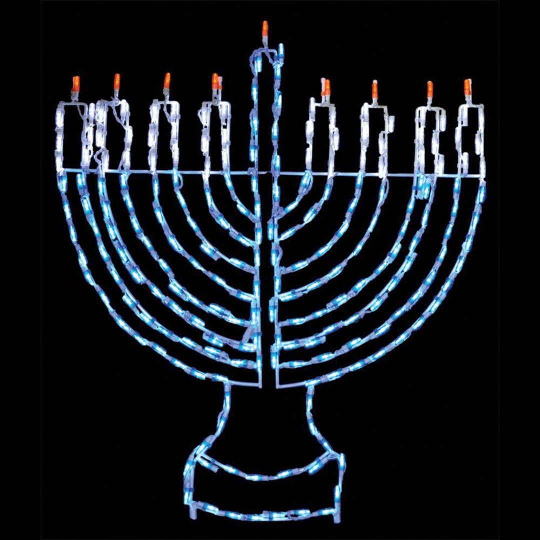 32 X 26 Hanukkah Jewish 9 Candle Menorah Holiday Etsy