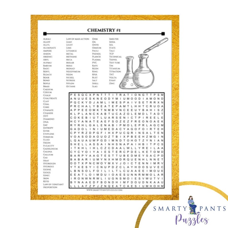 epic chemistry word search bundle 8 unique puzzles 640 etsy