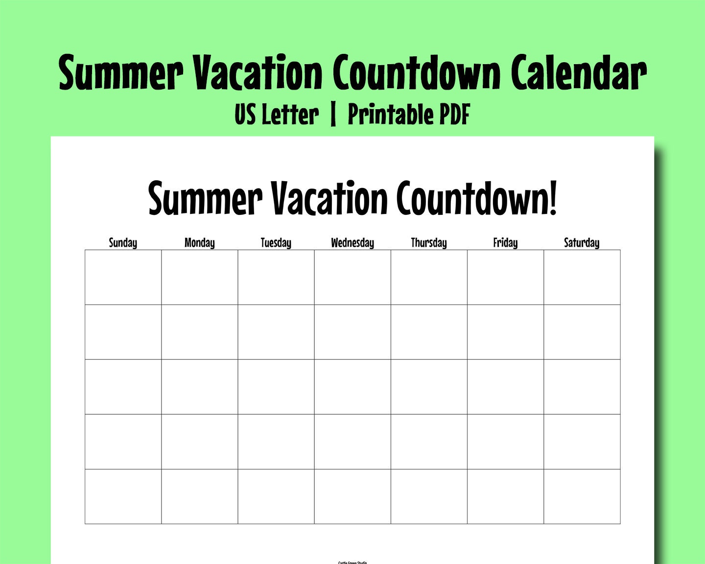 Buy Printable Summer Vacation Countdown Calendar, Cartoon Font, Blank Calendar, US Letter, 8.5 X 11 Inches, Printable PDF, Instant Download Online in India - Etsy buy-printable-summer-vacation-countdown-calendar-cartoon-font-blank-calendar-us-letter-8-5-x-11-inches-printable-pdf-instant-download-online-in-india-etsy