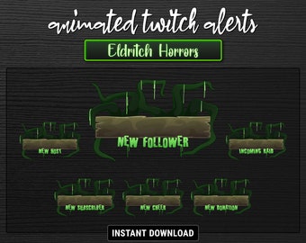 Eldritch Horror アニメーション Twitch ストリームアラート (デジタルダウンロード)