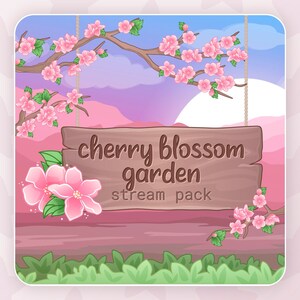 桜の庭ストリームパック | 美しいピンクの桜テーマバンドル