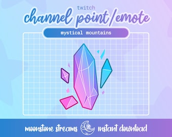 Crystal Channel Point Emote | Mystic Mountain Theme | Twitch | Discord