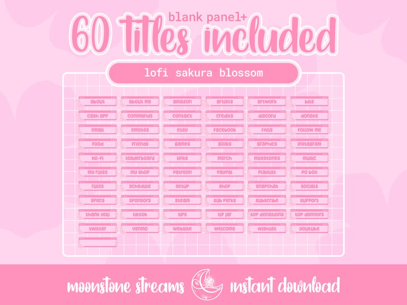 Cherry Blossom Streaming Setup Panels Dreamy Lofi Sakura Etsy