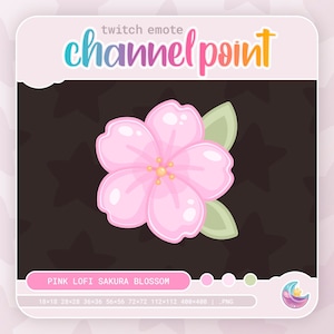 Cherry Blossom Channel Point ⊹ LoFi Sakura ⊹ Emote for Twitch & Discord