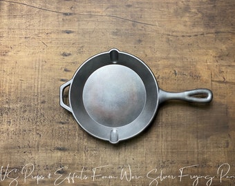 Foam Rubber Prop Frying Pan in Worn Silver