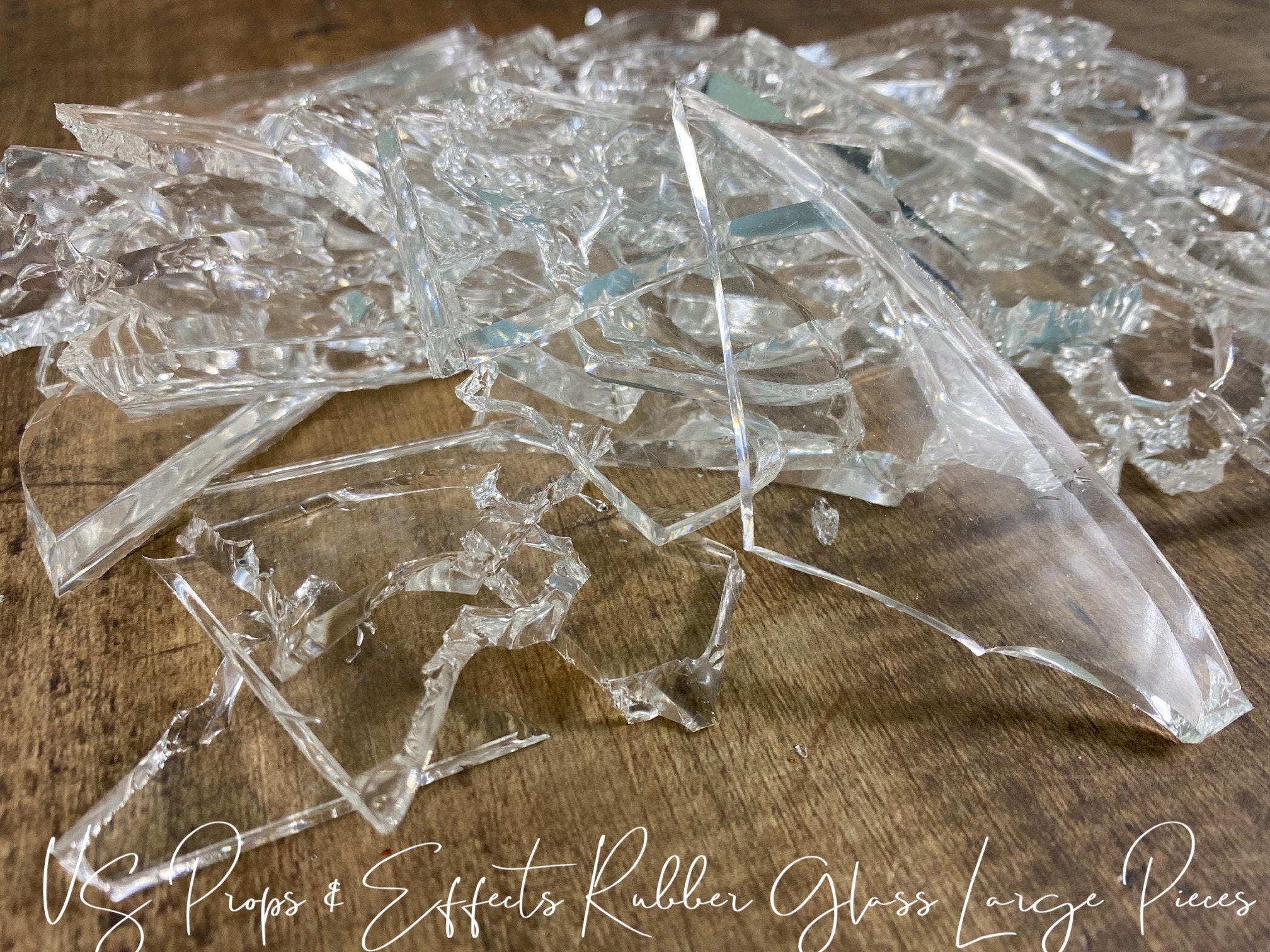 Rubber Glass Large Pieces