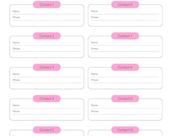 Tin Can Phone Contact List