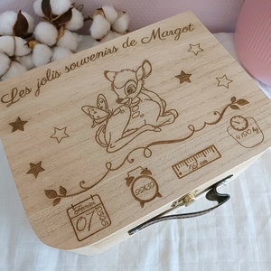 Personalized wooden suitcase - laser engraving