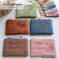 Personalized leather wallet - Gift for birthdays, Mother's Day, grandmothers, fathers, grandfathers, teachers, teaching assistants product logo