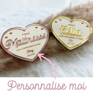 Personalized wooden magnetic magnet - gift for teacher, teaching assistant, nanny, childminder – M1