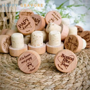 Personalized Wooden Bottle Stopper - Wedding, Parties, Events
