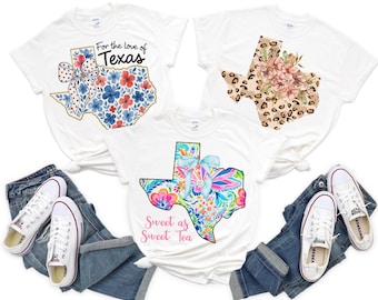 Girly Texas State T-Shirt: Coquette Vacation Tee