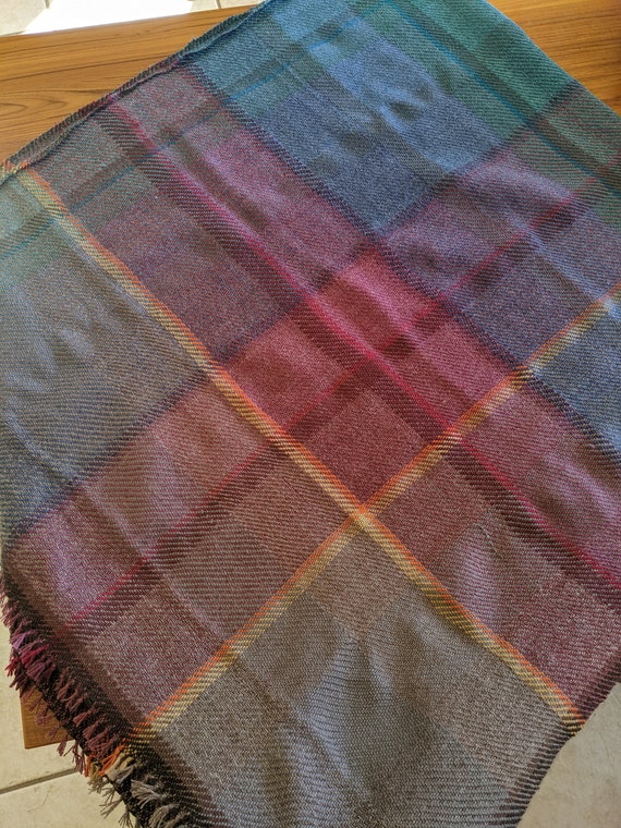 Hand Woven Wool Throw Blanket Earth Tones Etsy Canada