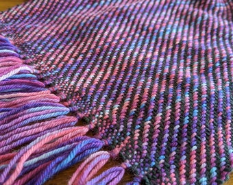 Hand Woven Hand Dyed Wool Scarf