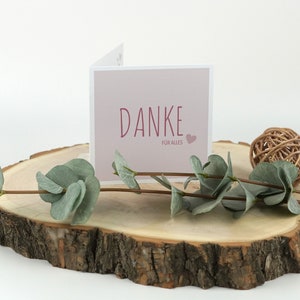 Karte/ Grußkarte "Danke" Klappkarte // Glückwunschkarte