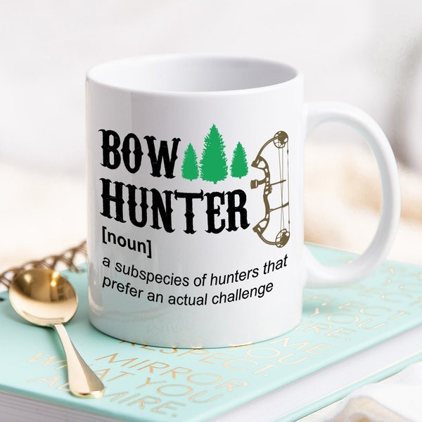 Bow Hunter Definition Mug, Bow Hunter Gift, Gift For Hunter, Deer Hunter, Gift For Husband, Archery, Archer Gift, Hunter Gift, Hunter Mug