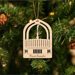 Provo Utah Temple Christmas Ornament, LDS Temple Ornament, Temple Christmas Ornament, Provo Utah Temple Gift, Provo Temple Gift